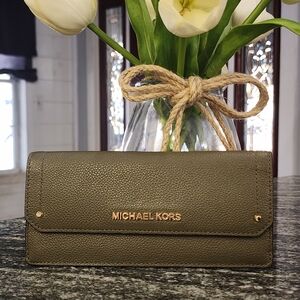 Michael Kors Olive Leather Wallet